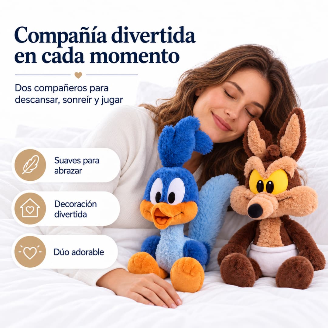 Peluche que corre al agitarlo